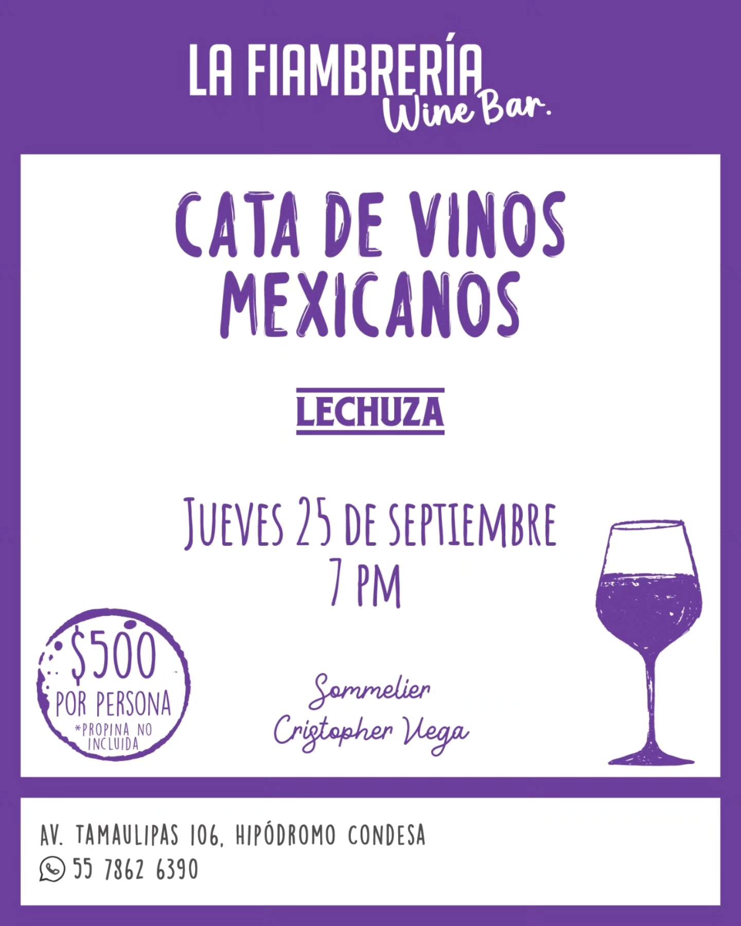 cata 25 de septiembre vinos lechuza